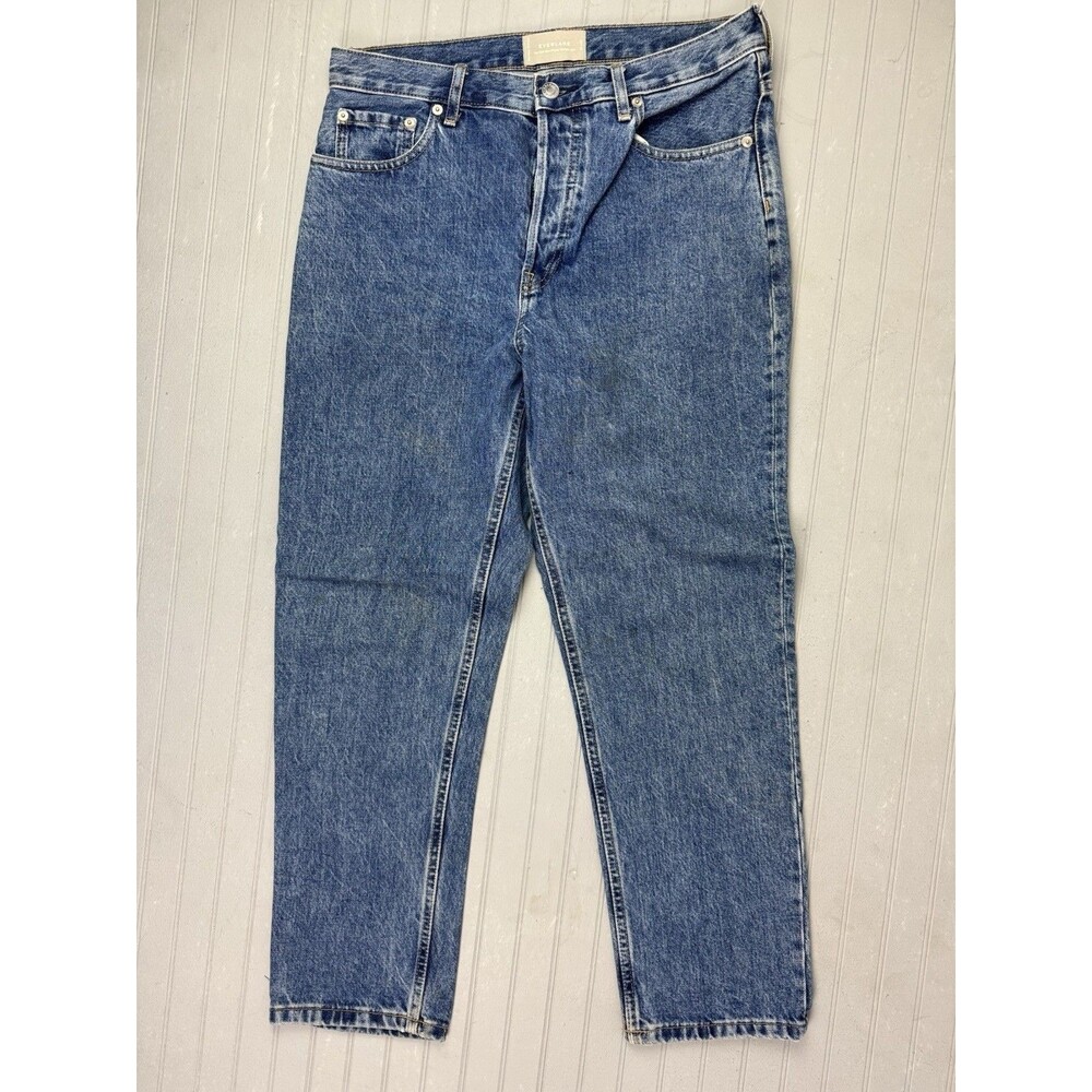 Everlane Size 29 Ankle Womens Jeans Hi Rise Cheeky Straight Cotton Button Fly